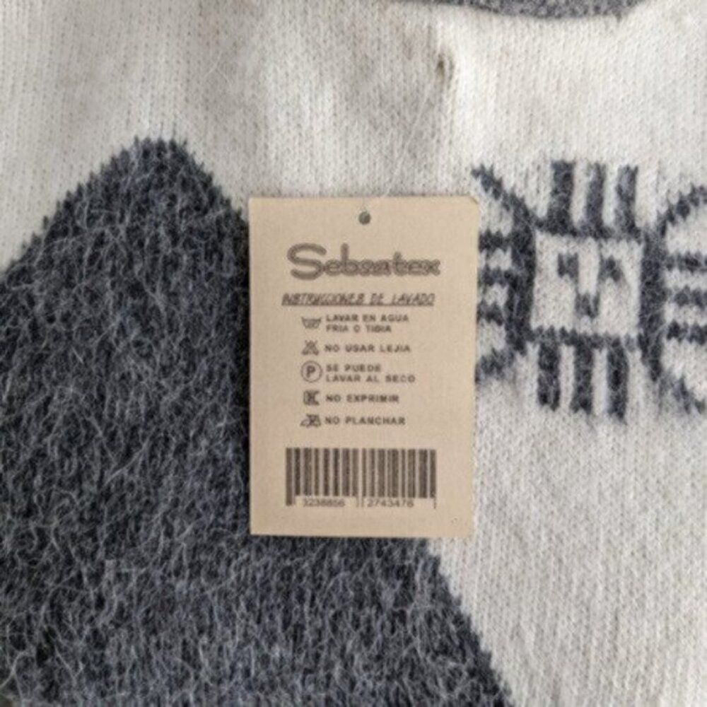 Vintage Sebsatex 100% baby alpaca tight knit sweater, new with tag - Picture 5 of 7